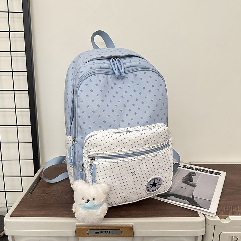 Verspielt Sternenmuster Schulrucksack Karnz
