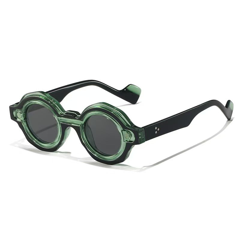Damen modische Sonnenbrille mit einzigartigem Runddesign Karnz