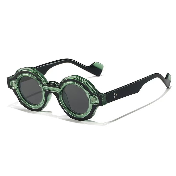 Damen modische Sonnenbrille mit einzigartigem Runddesign Karnz