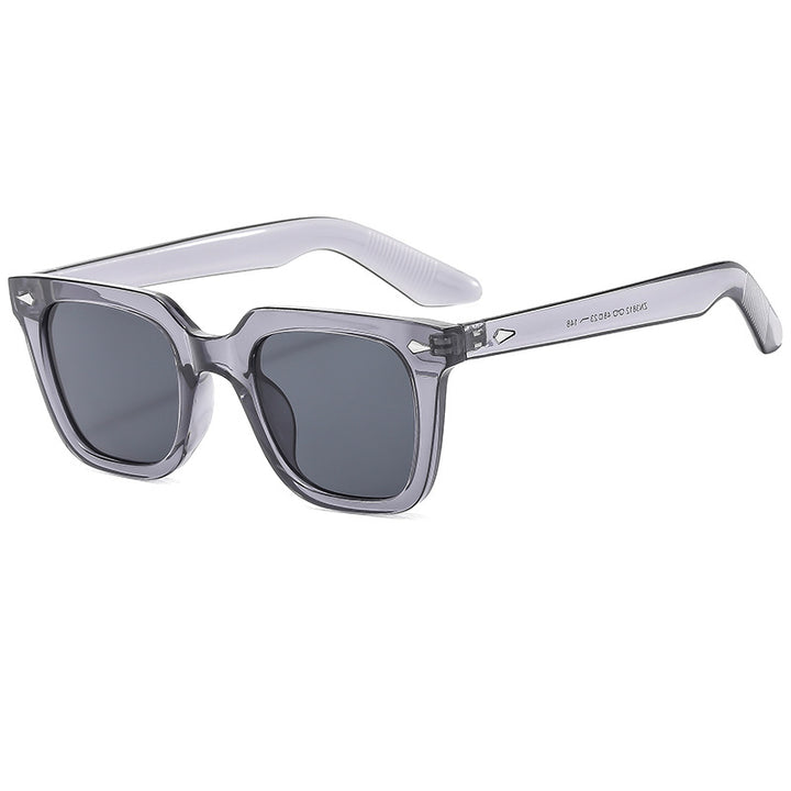 Damen modische Brille mit oversized, transparentem Rahmen Karnz