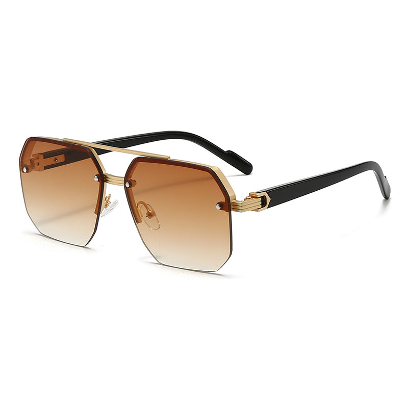 Damen modische Sonnenbrille im trendigen Sechseck-Design Karnz