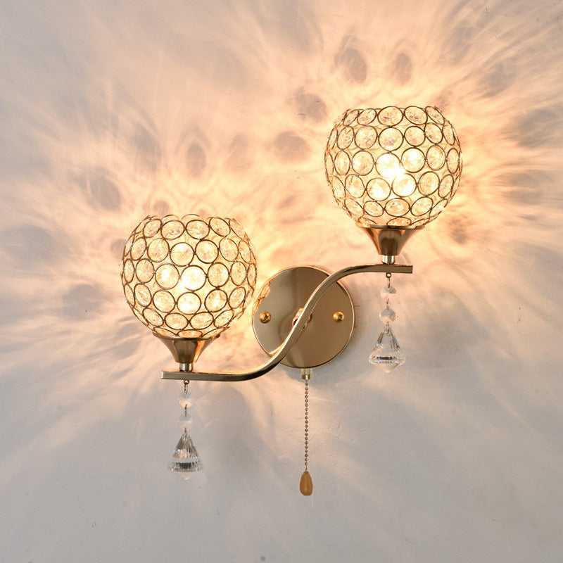 Kristallakzent-Wandlampe