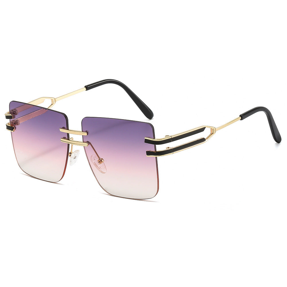 Damen modische Sonnenbrille mit extravagantem Rahmen und filigranen Akzenten Karnz