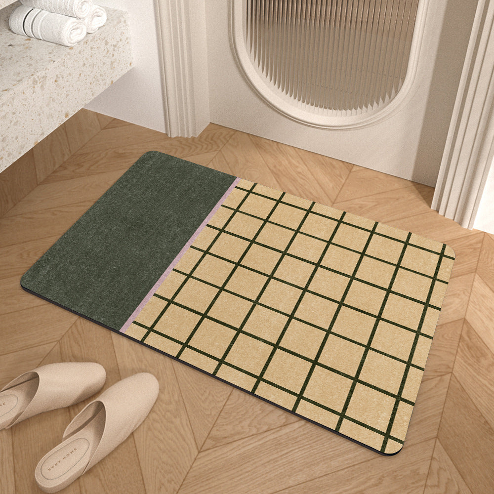 Geometrisches Muster Weicher Memory-Schaum Badezimmermatte Karnz
