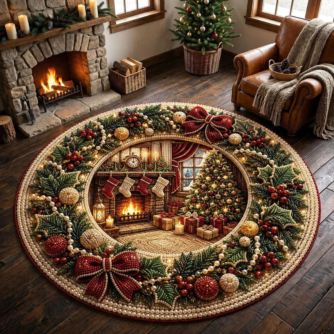 Festliche Weihnachtsmotiv Teppich Dekor