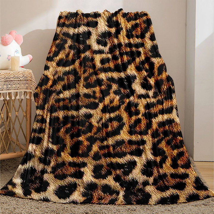 Plüsch Leopard Druck Wurfdecke