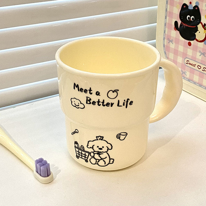 Keramiktasse mit Niedlichem Tiermotiv Karnz