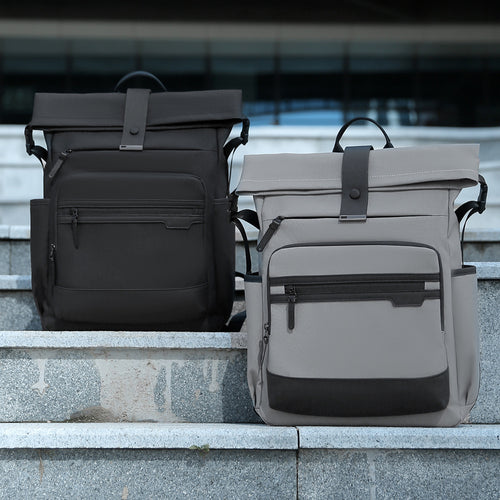 Stylischer Roll-Top Reise-Rucksack Karnz