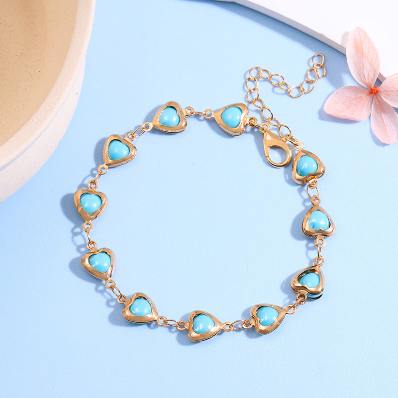 Herzförmiges Link-Armbändchen Karnz