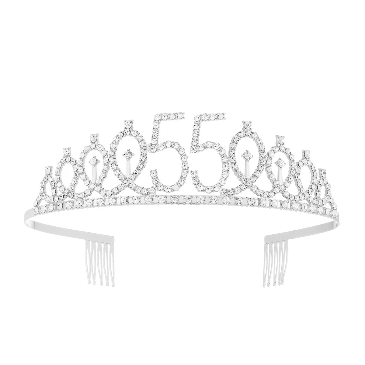 Damen Kristallverzierte Tiara mit elegantem Design Karnz
