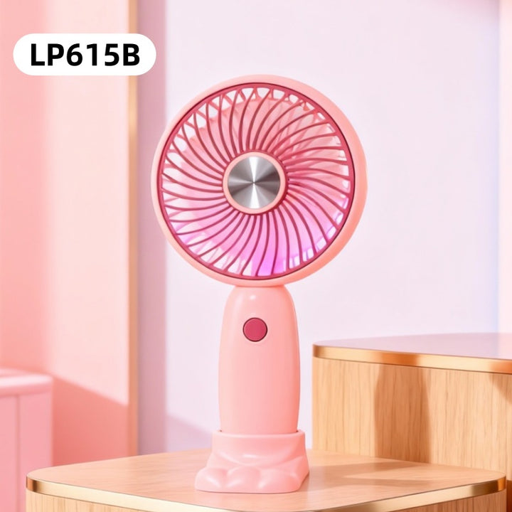 Damen Tragbarer USB Handventilator mit LED-Illumination und ergonomischem Design Karnz