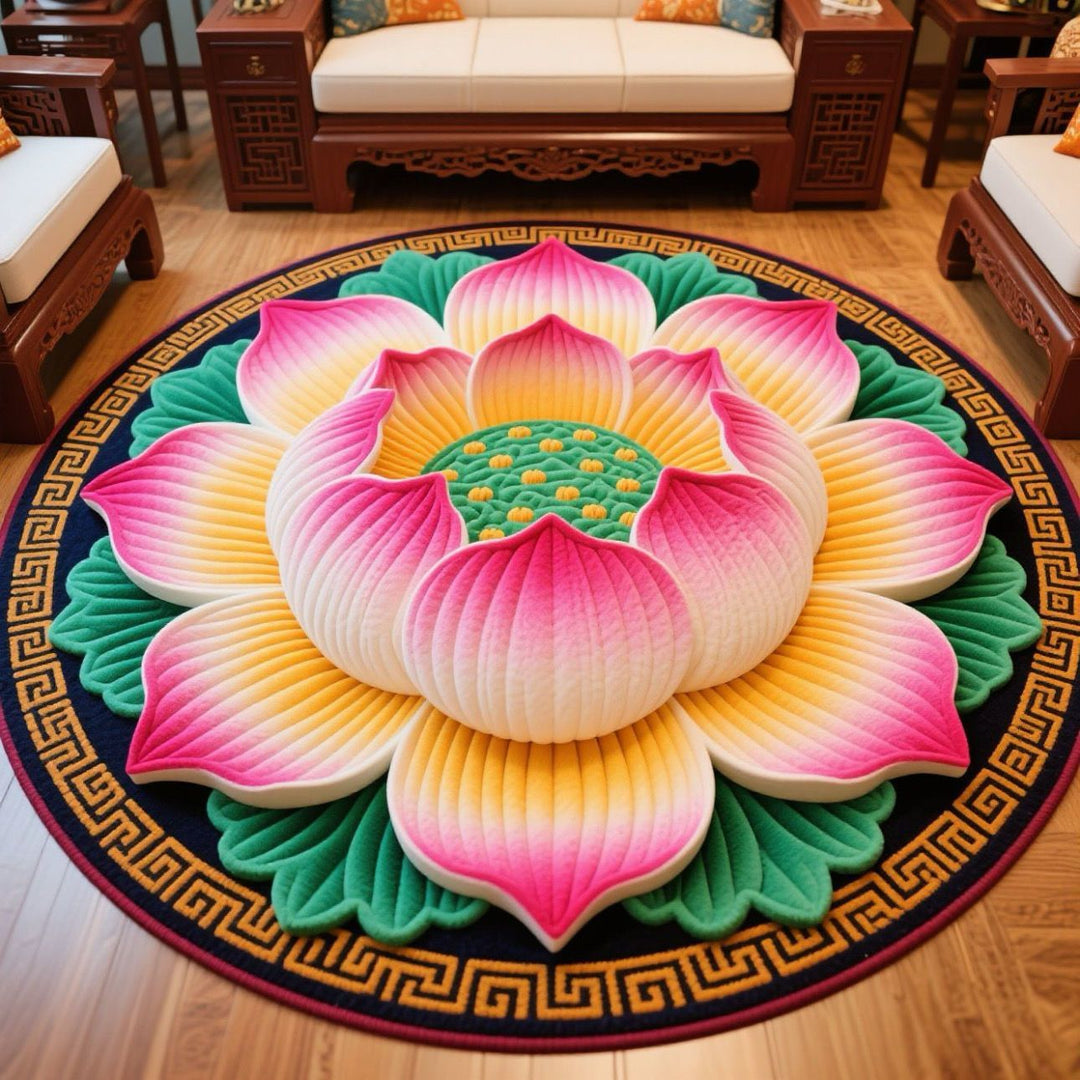 Florale lotusförmige Teppich Karnz