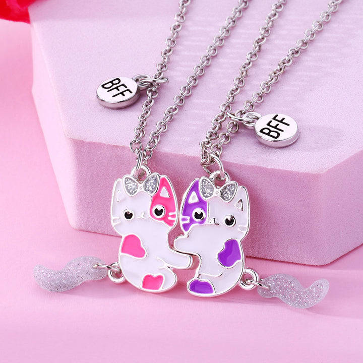 Freundschaft Katze Charm Halskette Karnz