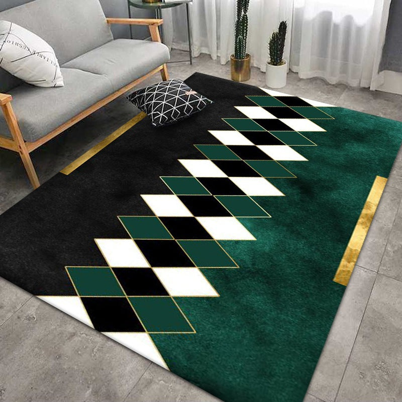 Luxuriöser geometrischer Designteppich