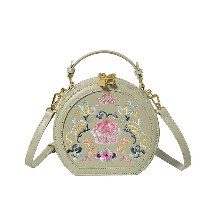 Vintage Florale Bestickte Handtasche Karnz