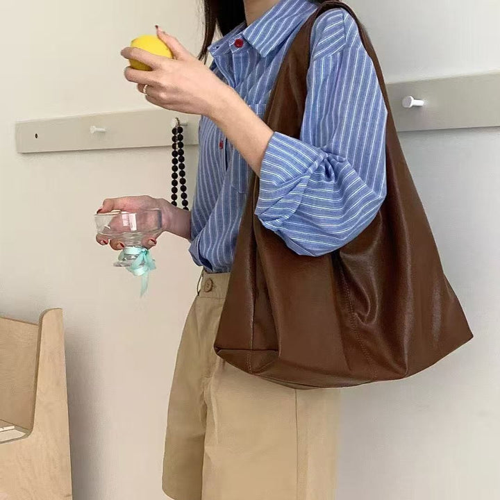 Schlanke Leder Lässige Schultertasche