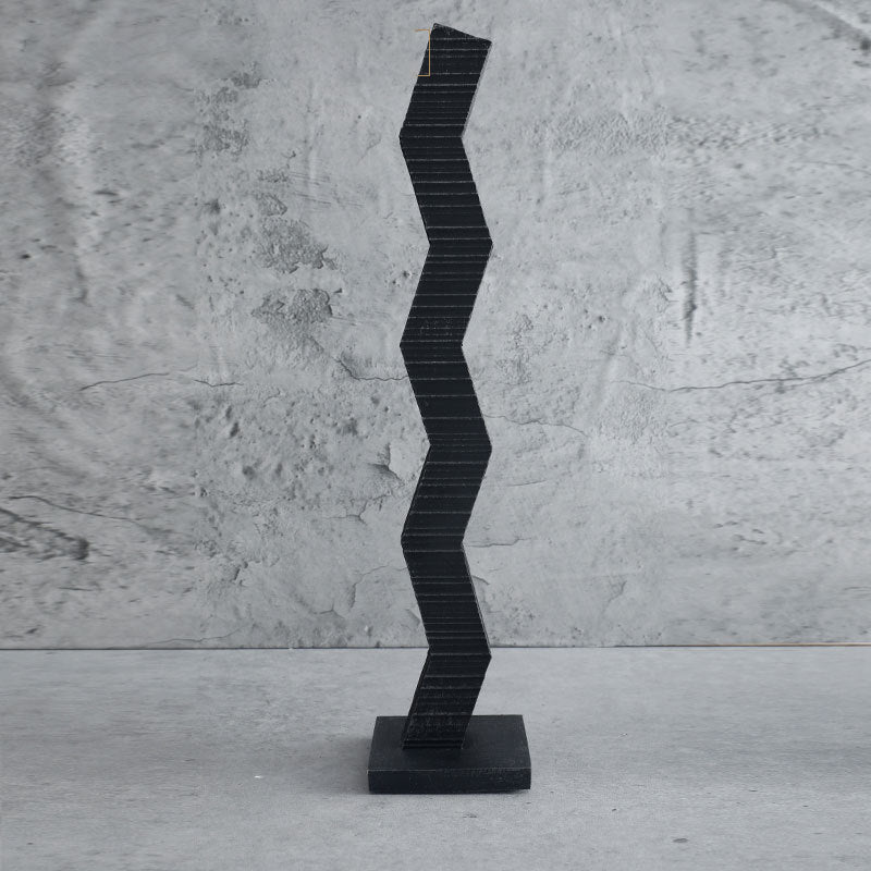 Abstrakte Zickzack Dekorative Skulptur