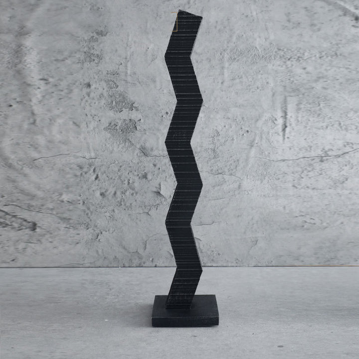 Abstrakte Zickzack Dekorative Skulptur