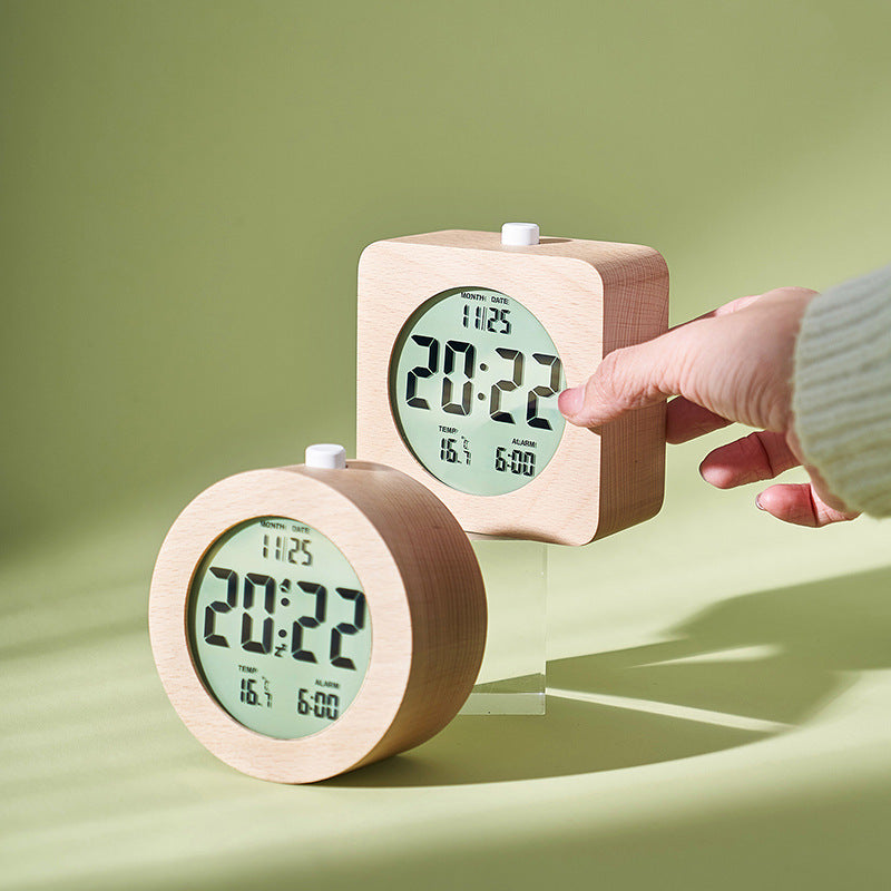 Digitaler Holzwecker mit Temperaturanzeige Karnz