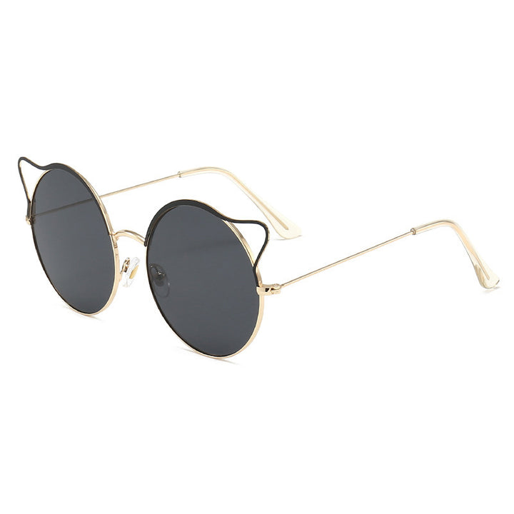 Modische Cat-Eye Sonnenbrille mit Verspiegelten Gläsern Karnz