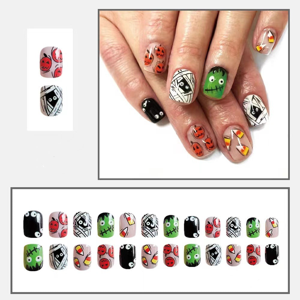 Halloween Kunstnagelset mit kreativen 3D-Motiven Karnz
