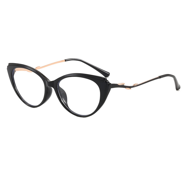 Modische Cat-Eye Brille mit Filigranem Design Karnz