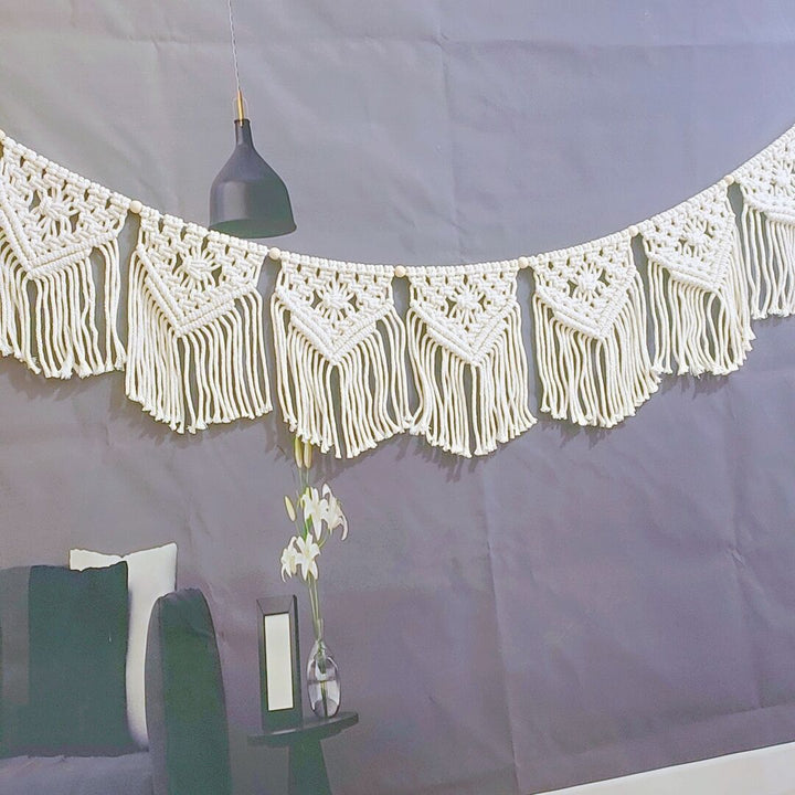 Macrame Bohemian Wanddekoration Karnz