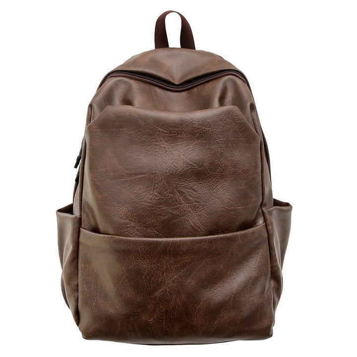 Sleek Textured Leather Backpack Karnz