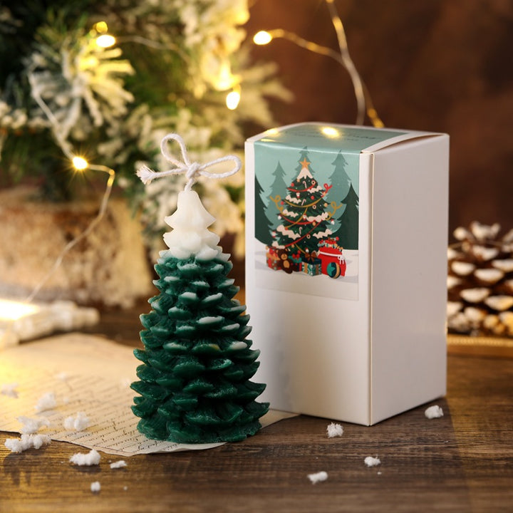 Weihnachtsbaumförmige hängende Schlaufe dekorative Sojakerze