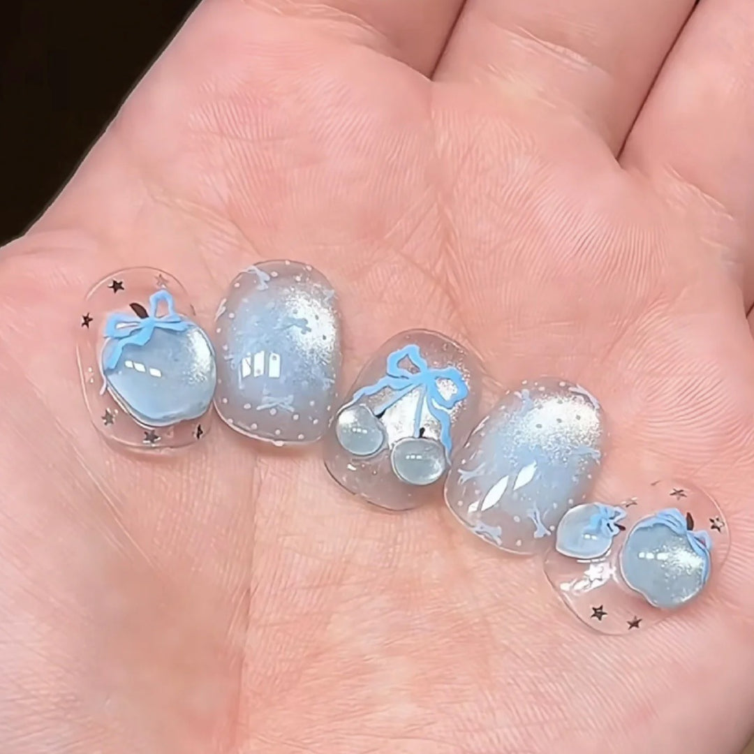 Künstlerisches saisonales Nagelkunst-Set zum Aufkleben
