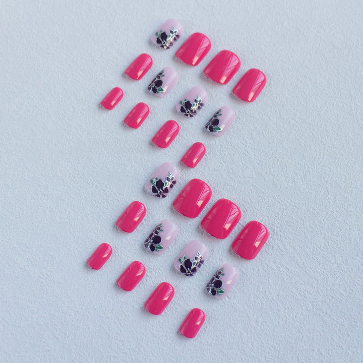Floral Art Acryl Nageldesign Set