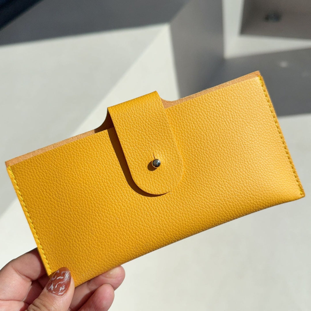 Stylische Strukturierte Leder Brieftasche Karnz