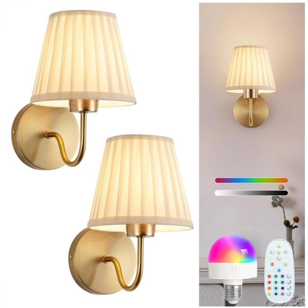Moderne Stoff Wandlampe