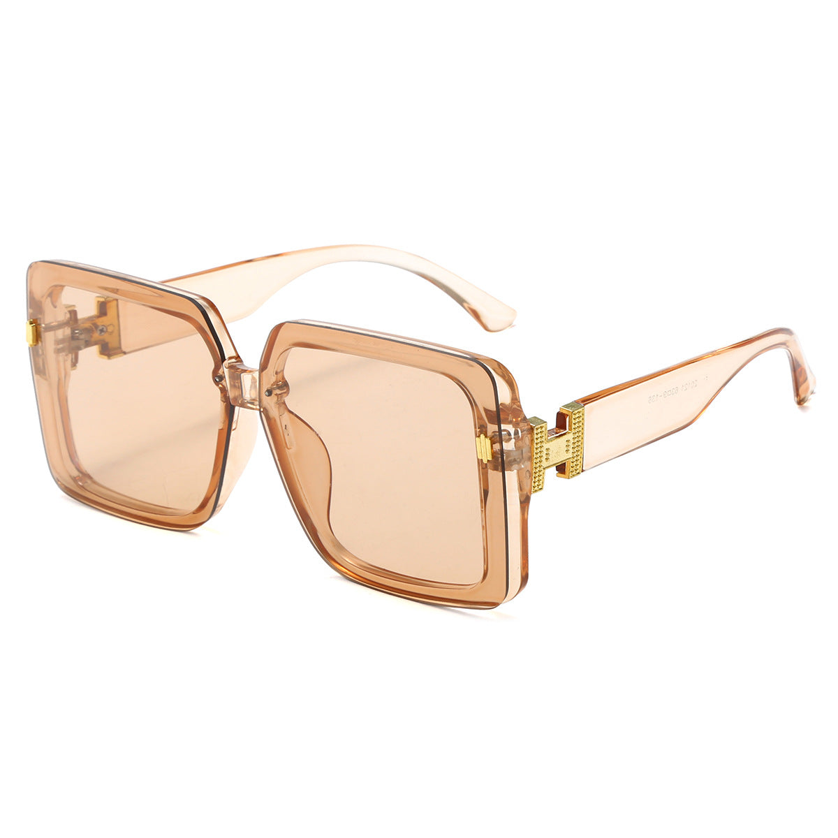 Damen oversized modische Sonnenbrille mit luxuriösem Rahmen Karnz
