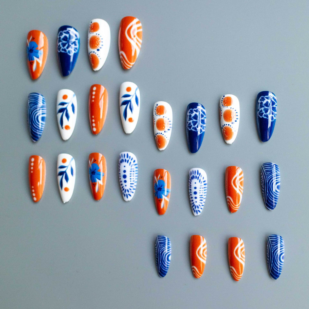 Künstlerisches saisonales Nageldesign-Set