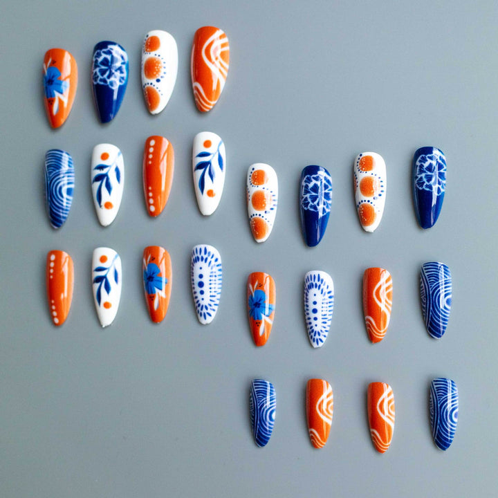 Künstlerisches saisonales Nageldesign-Set