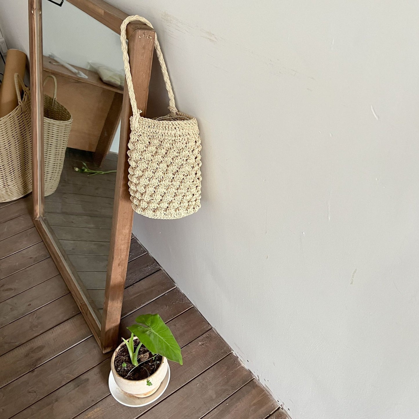 Damen Handgearbeitete Makramee Tasche Karnz