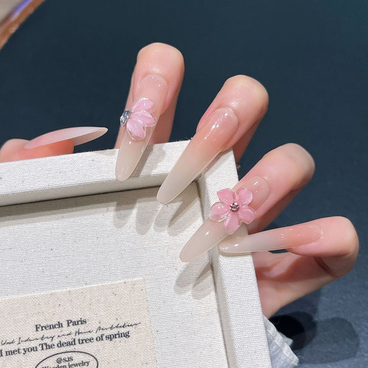 Blumen-Design Press-On Nagelverlängerungen Karnz
