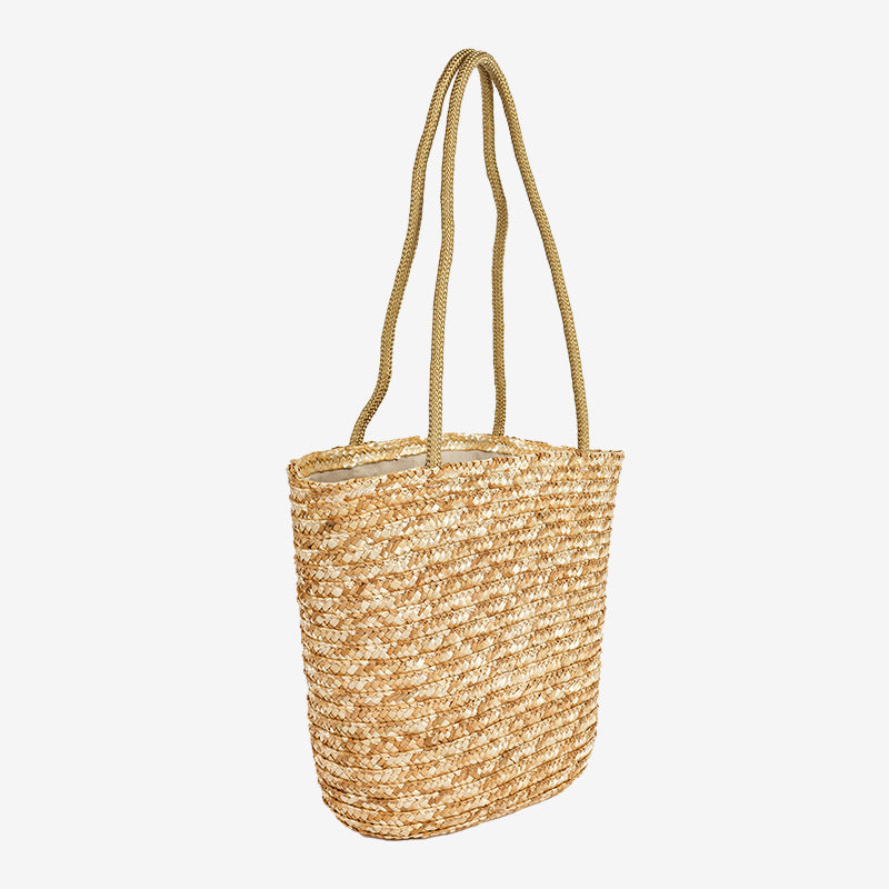 Damen Geflochtene Basttasche Karnz