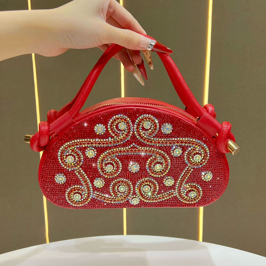 Strassverzierte Handtasche