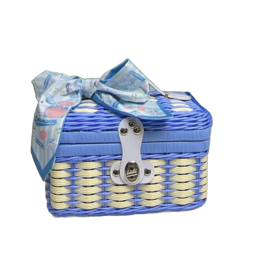Damen Robuster Rattan Aufbewahrungskoffer Karnz
