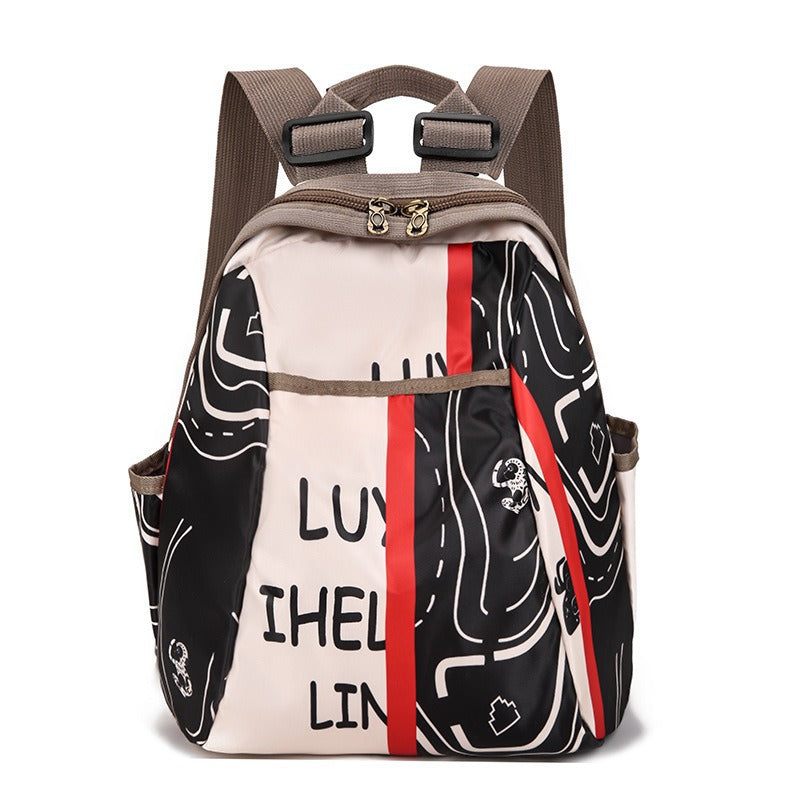 Stylischer Grafikdruck-Rucksack Karnz