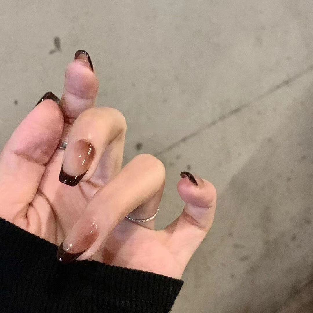 Ombre French Tip Press-On Nägel