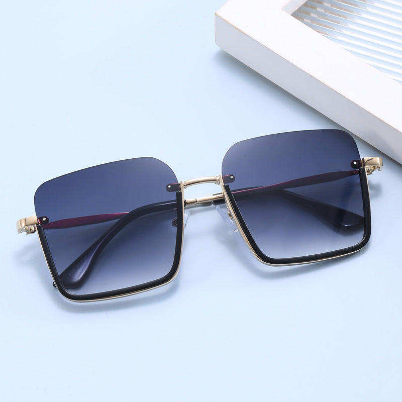 Damen oversized Sonnenbrille mit elegantem Geometrie-Rahmen Karnz