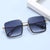 Damen oversized Sonnenbrille mit elegantem Geometrie-Rahmen Karnz