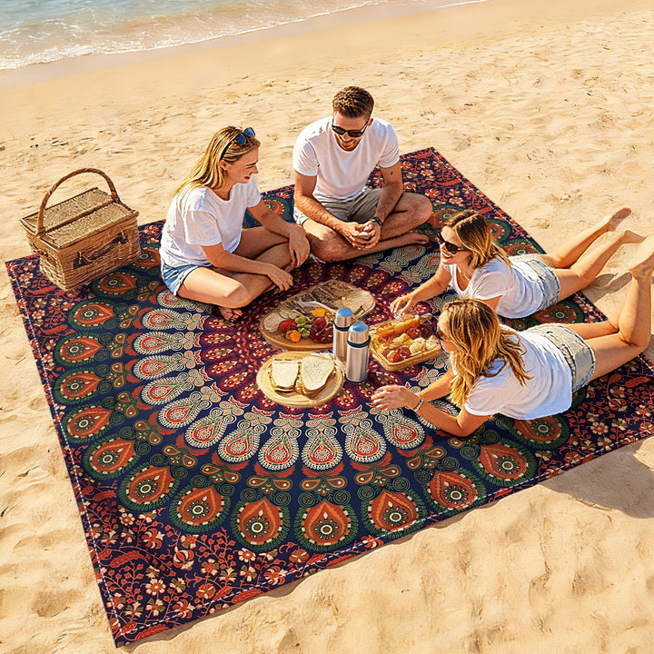 Mandala Design Strandmatte Karnz