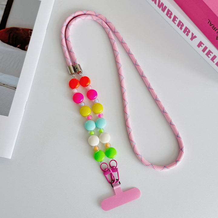 Handykette mit bunten Perlen Karnz