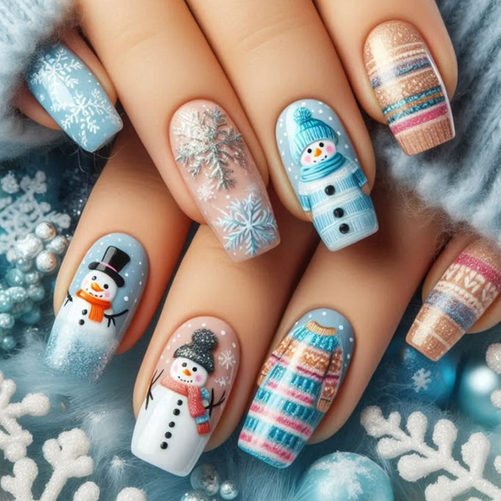 Festliche Winter-Themen-Nagelkunstverlängerungen Karnz 1789713348