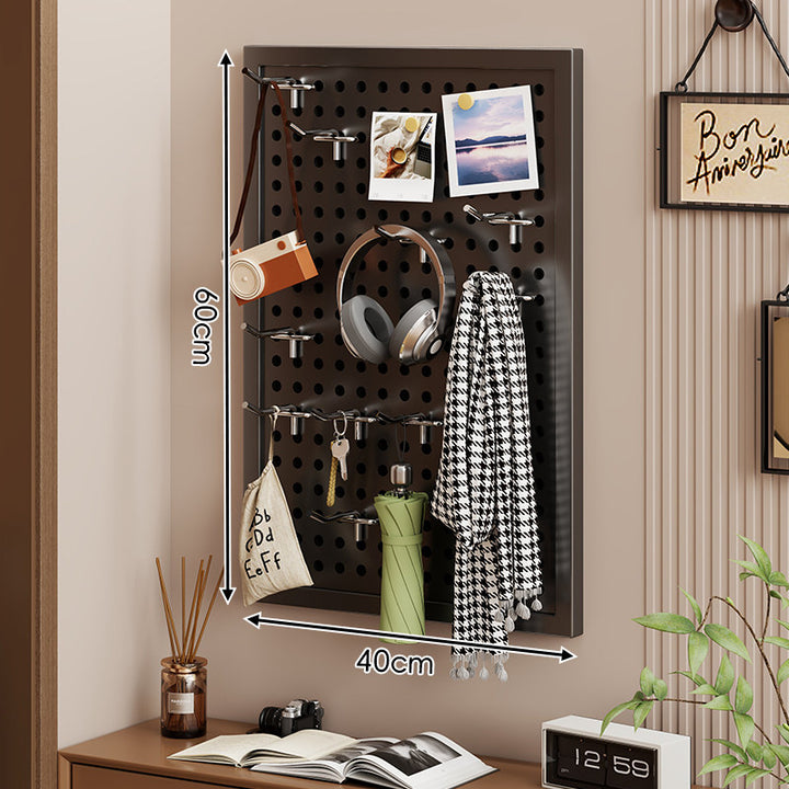 Wandanag perforiertes Lochboard-Organizer-Panel Großes Quadrat mit modularen Haken und Zubehör