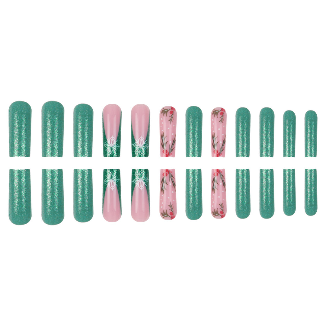Festliche Themen Press-On Nail Art Set Karnz